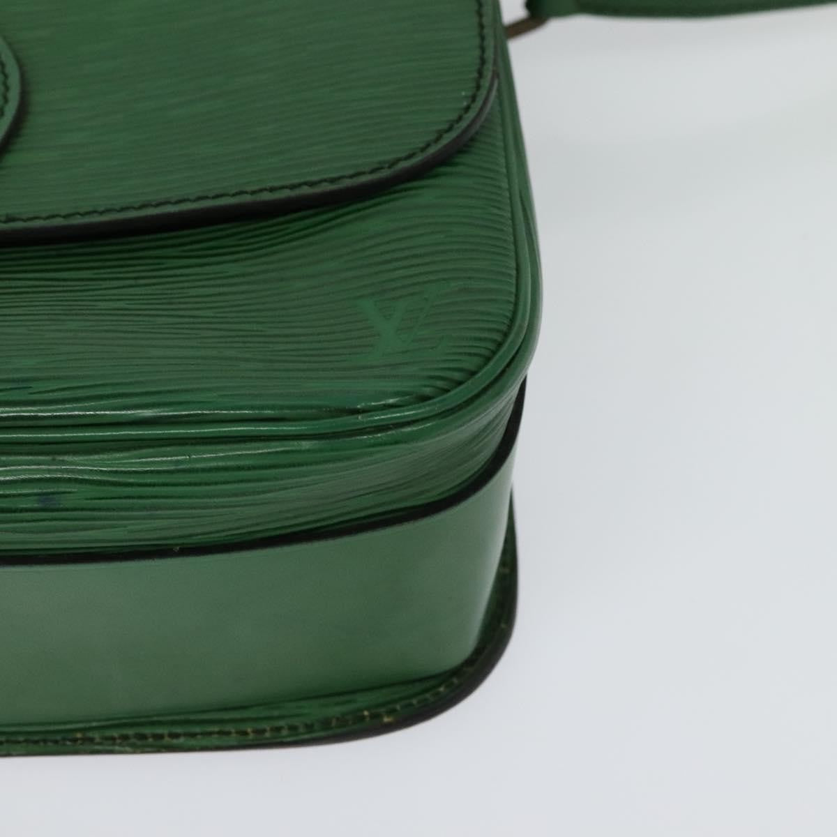 Louis Vuitton Cartouchiere Handbag Epi Leather, Green, Leather, Shoulder Bag