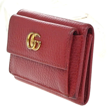 Gucci GG Marmont Wallet Leather, RED, LEATHER, Wallets