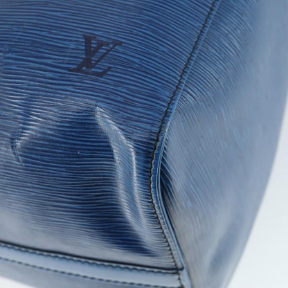 Louis Vuitton Keepall Bag Epi Leather, BLUE, LEATHER, Travel bag