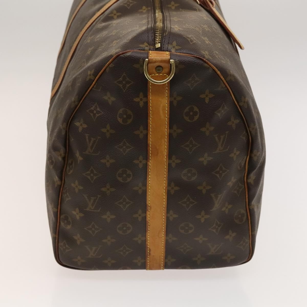 Louis Vuitton Keepall Bandouliere Bag Monogram Canvas, BROWN, CANVAS, Travel bag