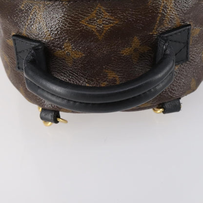 Louis Vuitton Palm Springs Backpack Monogram Canvas, BROWN, CANVAS, Backpack