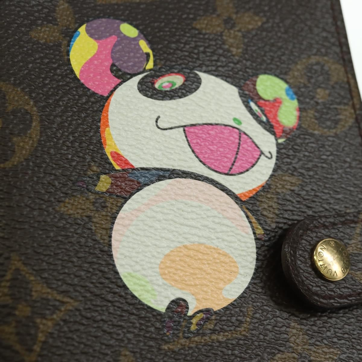 Louis Vuitton Agenda Cover Monogram Panda, Brown, Canvas, Wallet