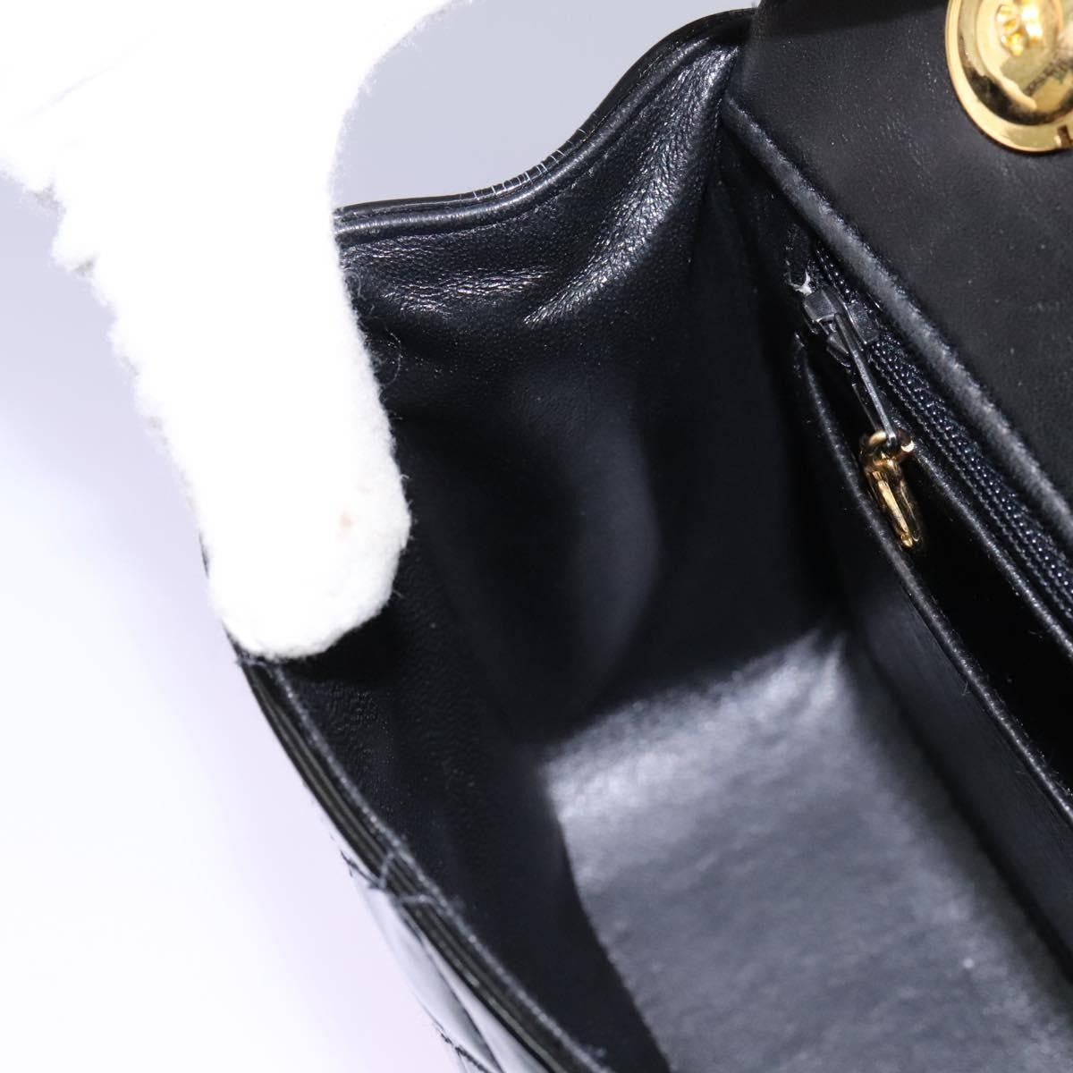 Chanel CC Turnlock Top Handle Flap Bag Patent leather, BLACK, PATENT_LEATHER, Handbag