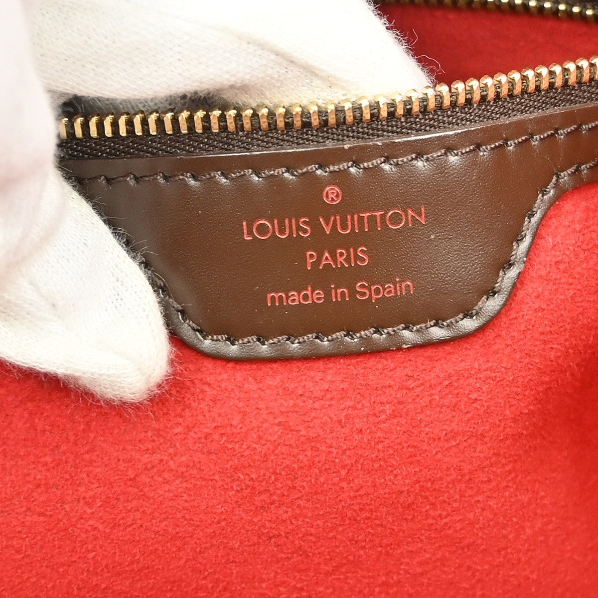 Louis Vuitton Hampstead Handbag Damier, BROWN, CANVAS, Shoulder bag