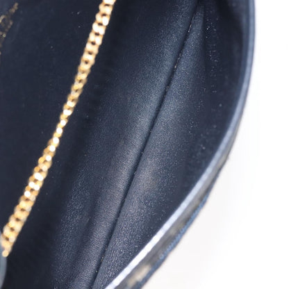 Christian Dior Vintage Trotter Flap Shoulder Bag Canvas, NAVY, CANVAS, Shoulder bag