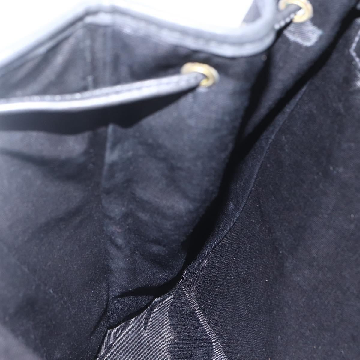 Bally Vintage Backpack Leather, Black, Leather, Backpack