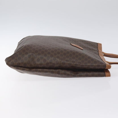 Celine Vintage Macadam Tote bag Canvas and Leather, BROWN, CANVAS, Tote bag