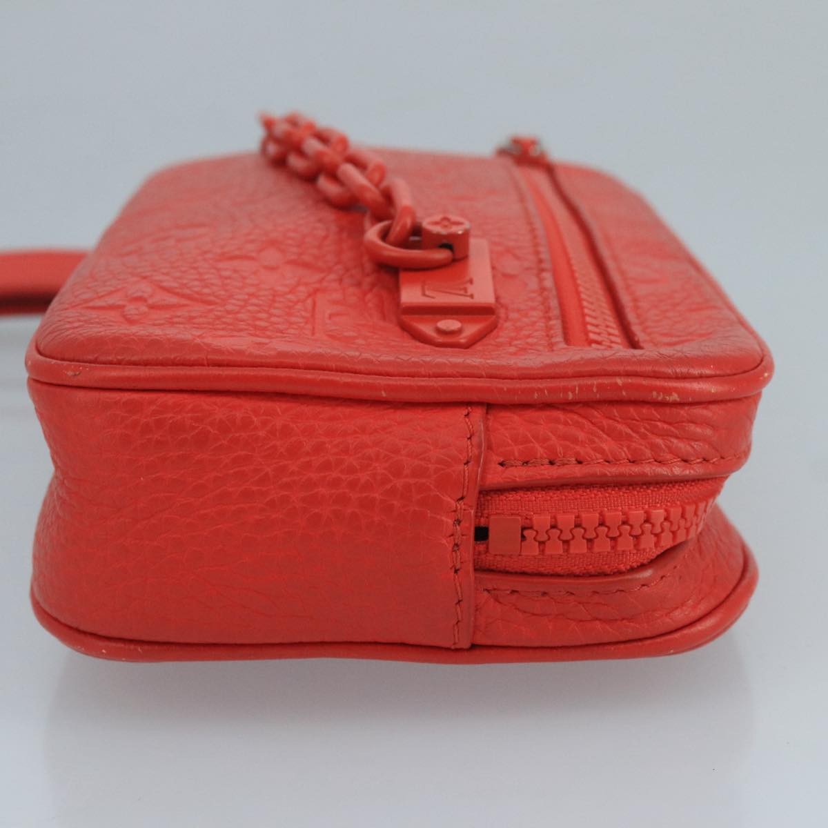 Louis Vuitton Solar Ray Pochette Volga Monogram Taurillon Leather, RED, LEATHER, Clutche & pouche