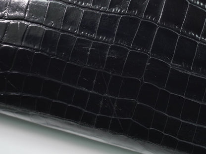 Salvatore Ferragamo Vara Tote Embossed Leather, BLACK, LEATHER, Tote bag