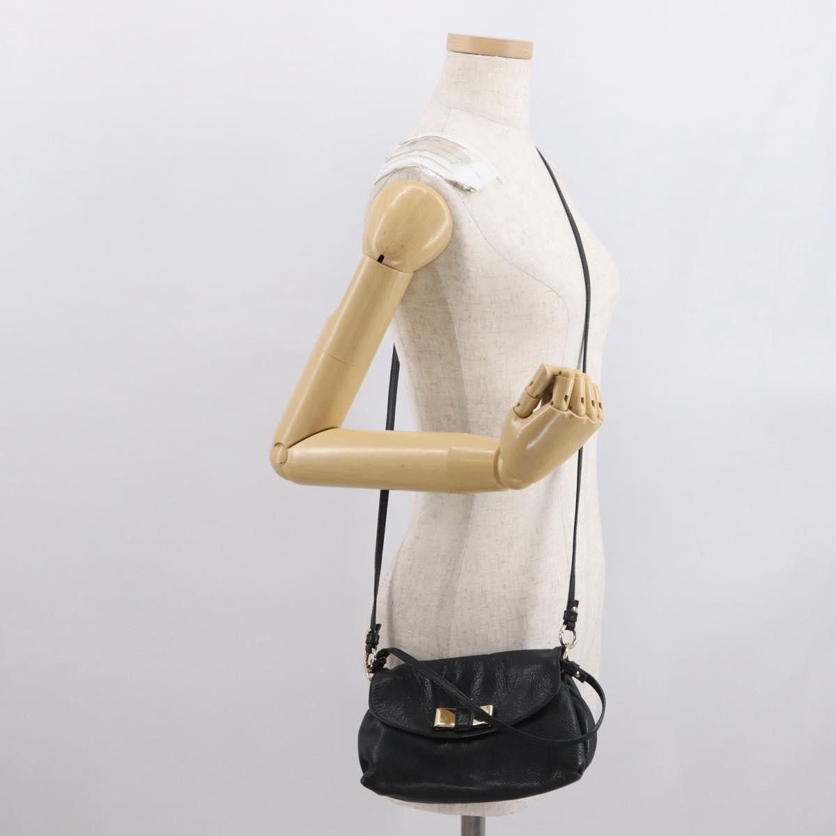 Chloe Lily Shoulder bag Leather, BLACK, LEATHER, Shoulder bag