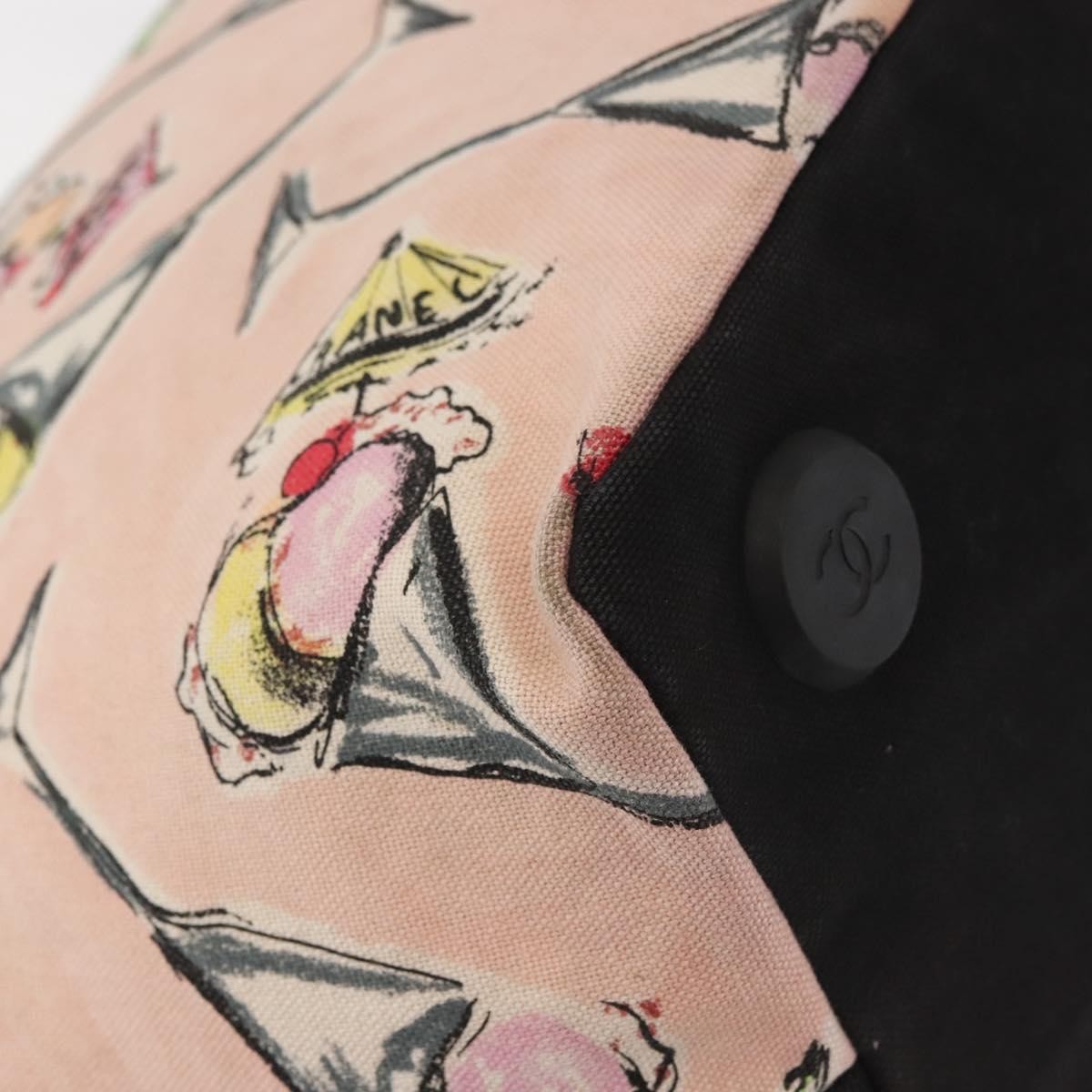 Chanel Ice Cream Sundae Shoulder Bag Printed Canvas, PINK, CANVAS, Shoulder bag