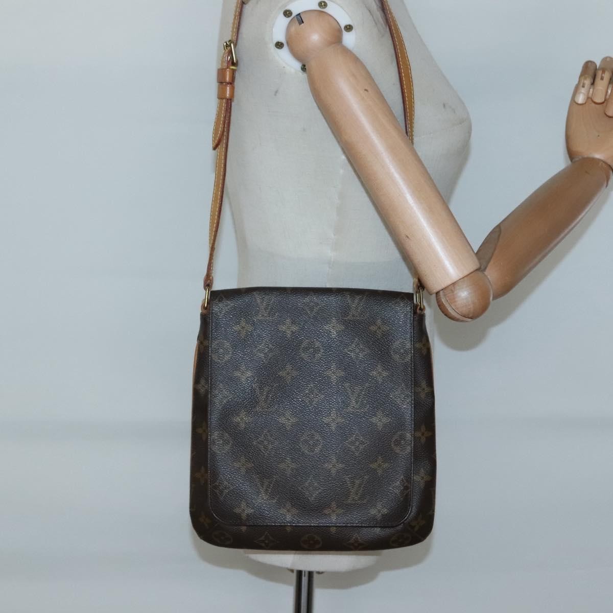 Louis Vuitton Musette Salsa Handbag Monogram Canvas, BROWN, CANVAS, Handbag