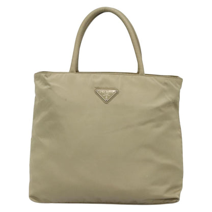 Prada Vintage Zip Tote Tessuto, BEIGE, NYLON, Tote bag