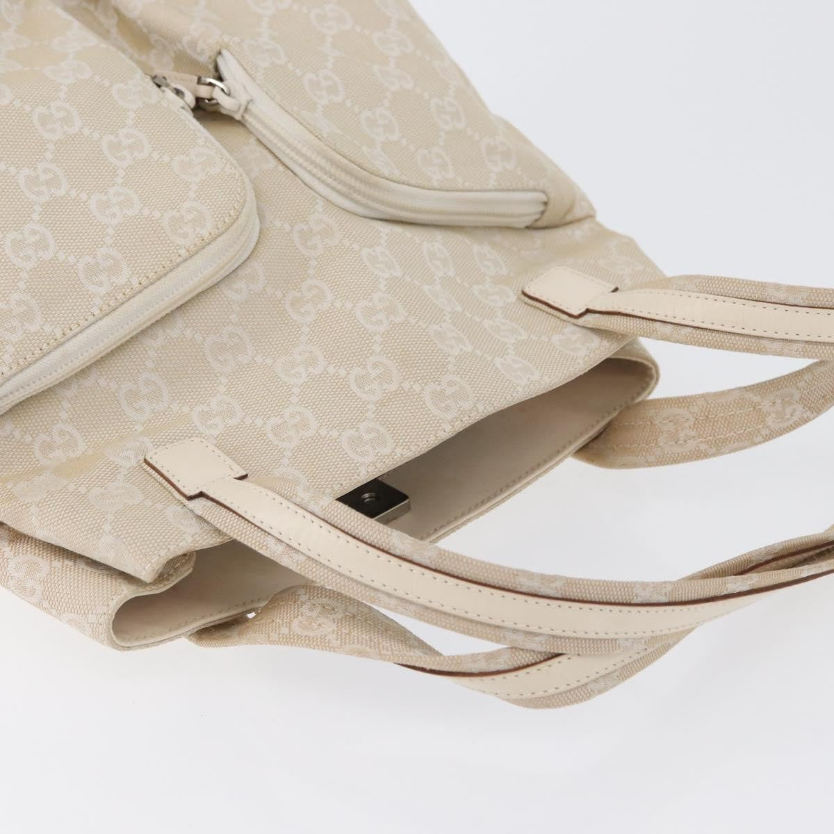 Gucci Double Pocket Tote GG Canvas, ECRU, CANVAS, Handbag