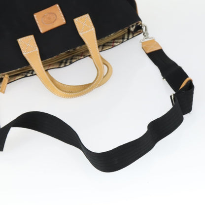 Burberry Blue Label Tote Bag Canvas, BLACK, CANVAS, Tote bag