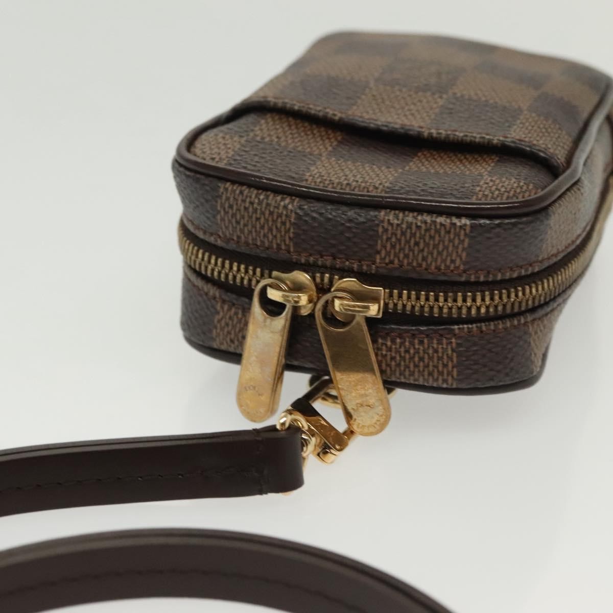 Louis Vuitton Etui Okapi Camera Case Damier, BROWN, CANVAS, Travel bag