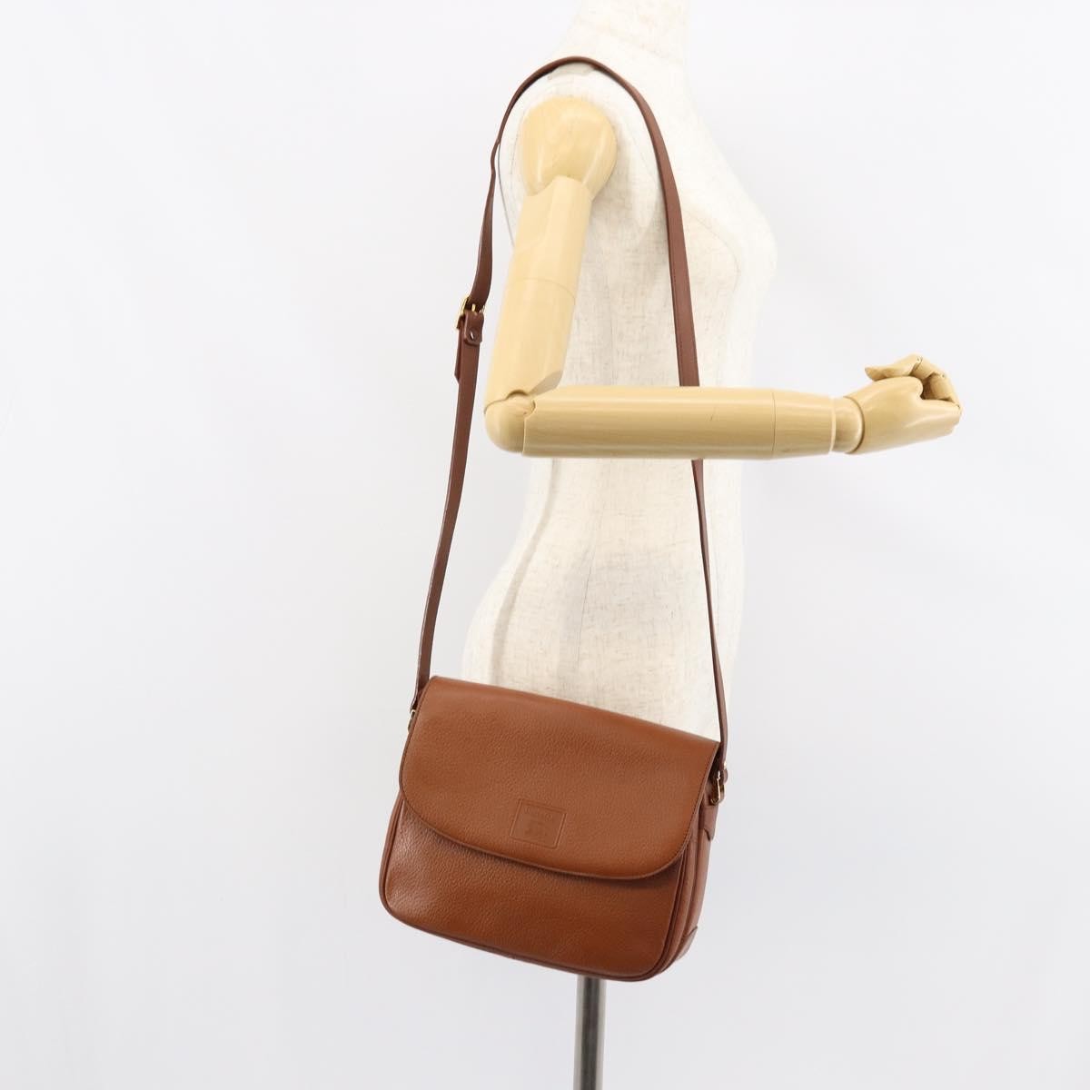 Burberry Vintage Shoulder Bag Leather, BROWN, LEATHER, Shoulder bag