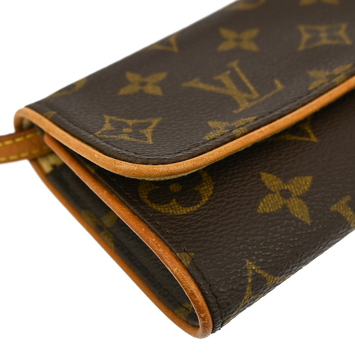 Louis Vuitton Twin Handbag Monogram Canvas, BROWN, CANVAS, Clutche & pouche