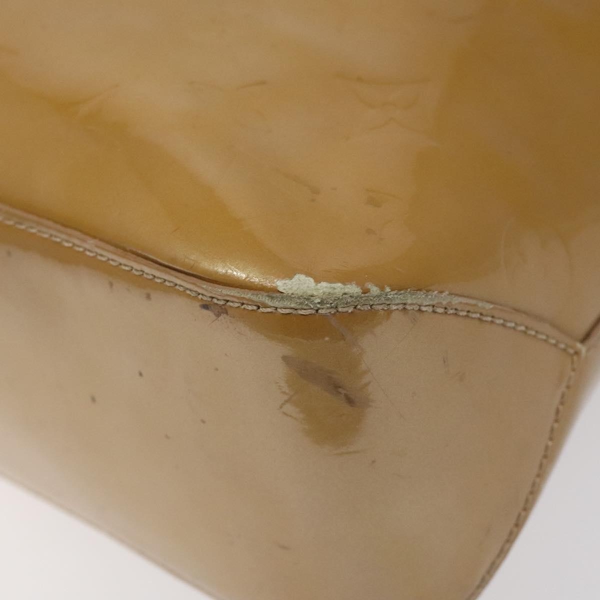 Louis Vuitton Brentwood Handbag Monogram Vernis, BEIGE, PATENT_LEATHER, Shoulder bag