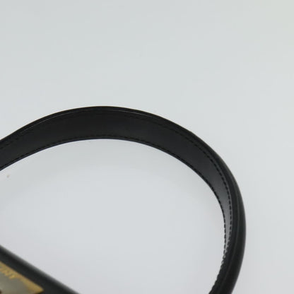 Celine Gancini Handbag Leather, BLACK, LEATHER, Handbag