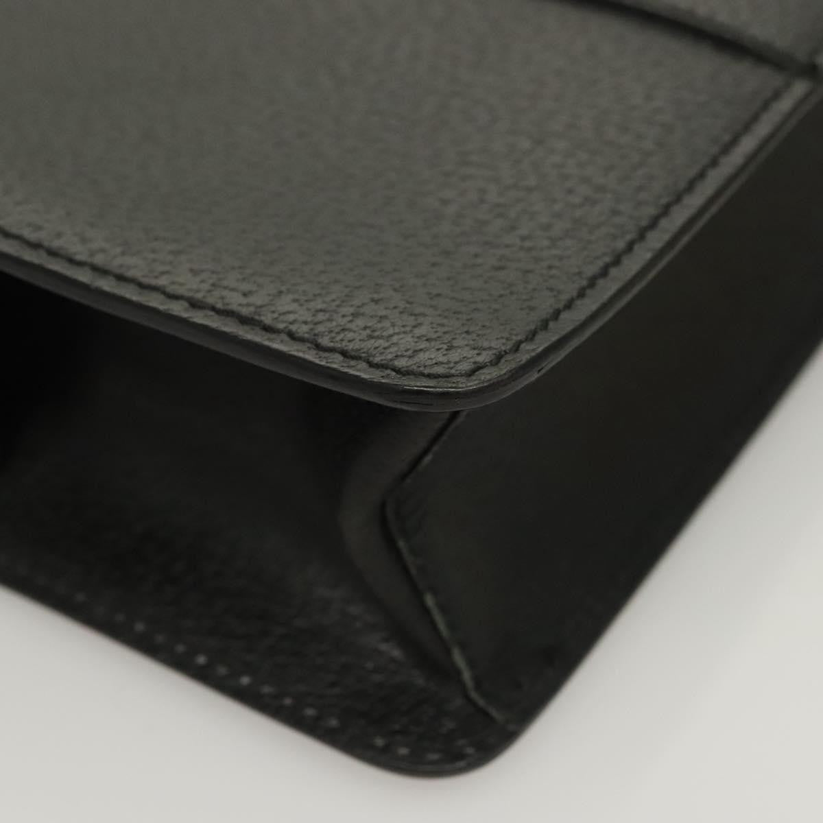 Salvatore Ferragamo Vintage clutch Bag Leather, BLACK, LEATHER, Clutche & pouche