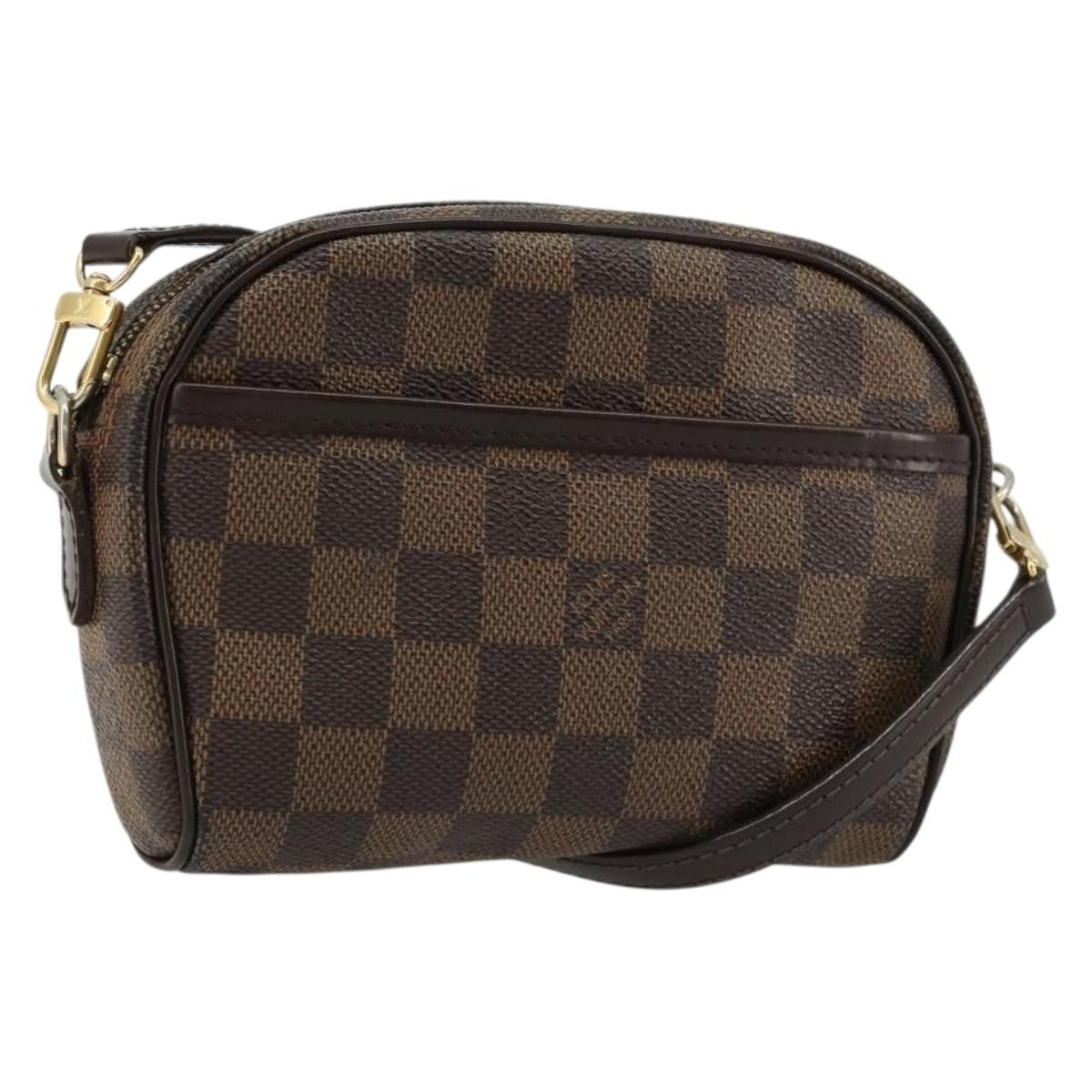 Louis Vuitton Ipanema Pochette Damier, Brown, Canvas, Clutch