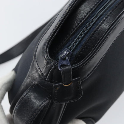 Burberry Vintage Shoulder Bag Leather, NAVY, LEATHER, Shoulder bag