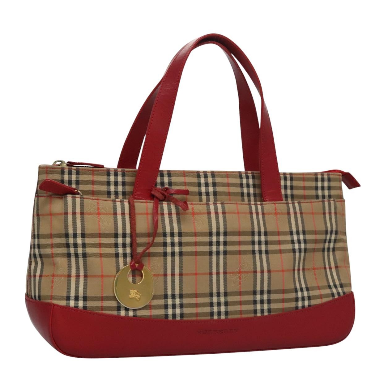 Burberry Nova Check Handbag Nova Check Canvas, BEIGE, CANVAS, Handbag