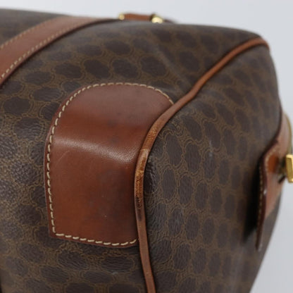 Celine Vintage Macadam Boston bag Canvas, BROWN, CANVAS, Handbag