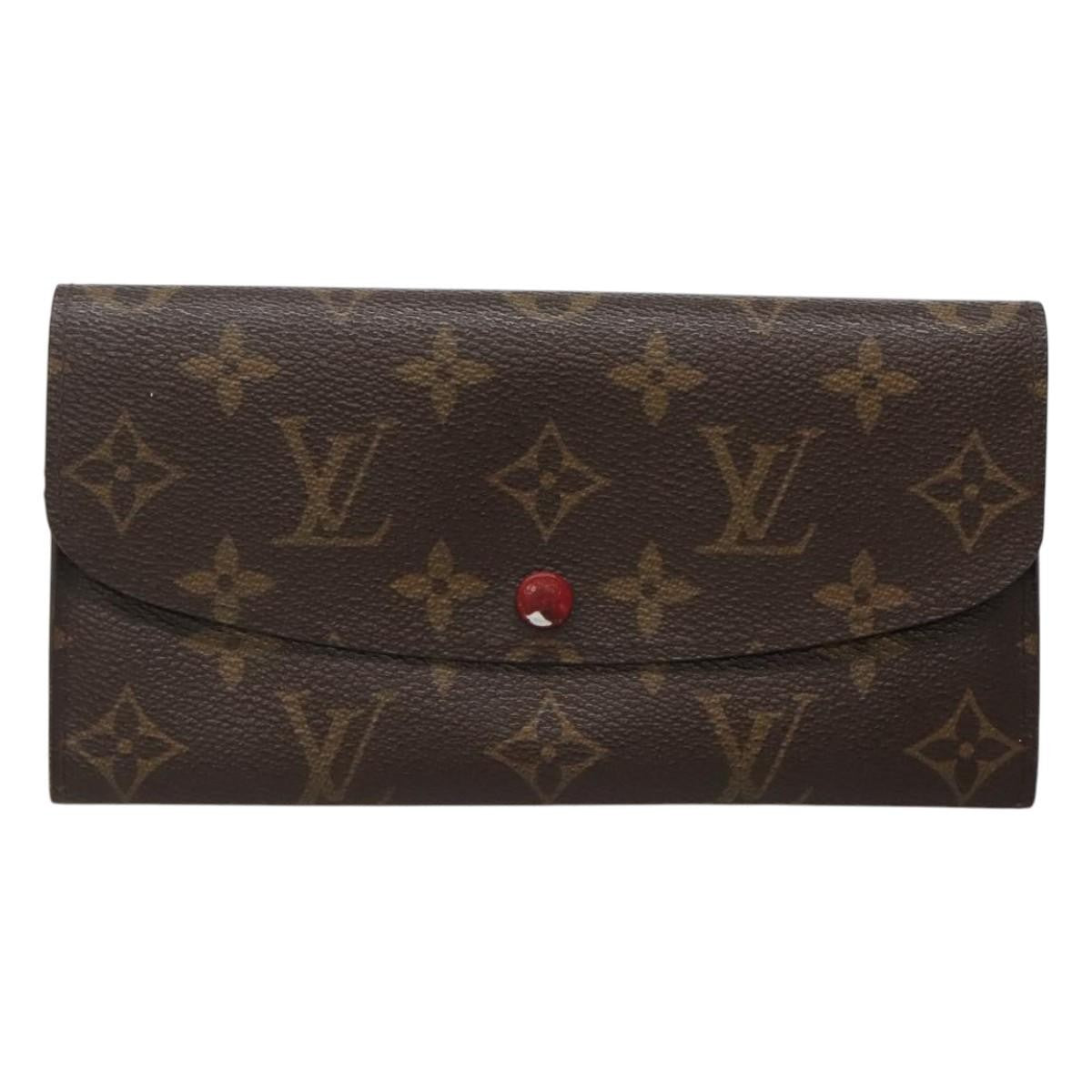 Louis Vuitton Emilie Wallet Monogram Canvas, Red, Canvas, Wallet