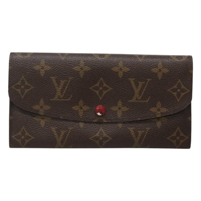 Louis Vuitton Emilie Wallet Monogram Canvas, Red, Canvas, Wallet