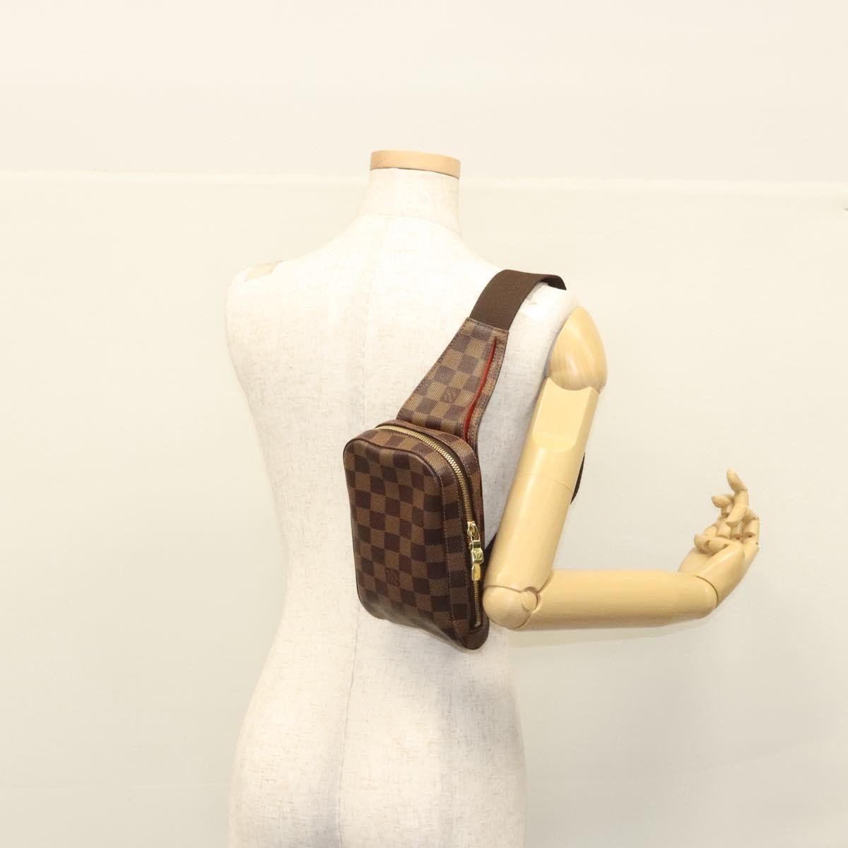Louis Vuitton Geronimos Waist Bag Damier, BROWN, CANVAS, Shoulder bag