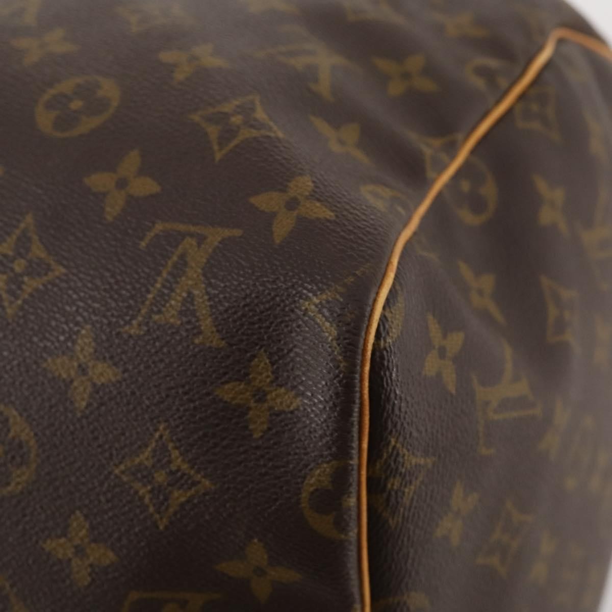 Louis Vuitton Keepall Bag Monogram Canvas, BROWN, CANVAS, Travel bag