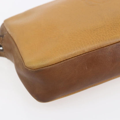 Loewe Anagram Clutch Bag Leather, BEIGE, LEATHER, Clutche & pouche