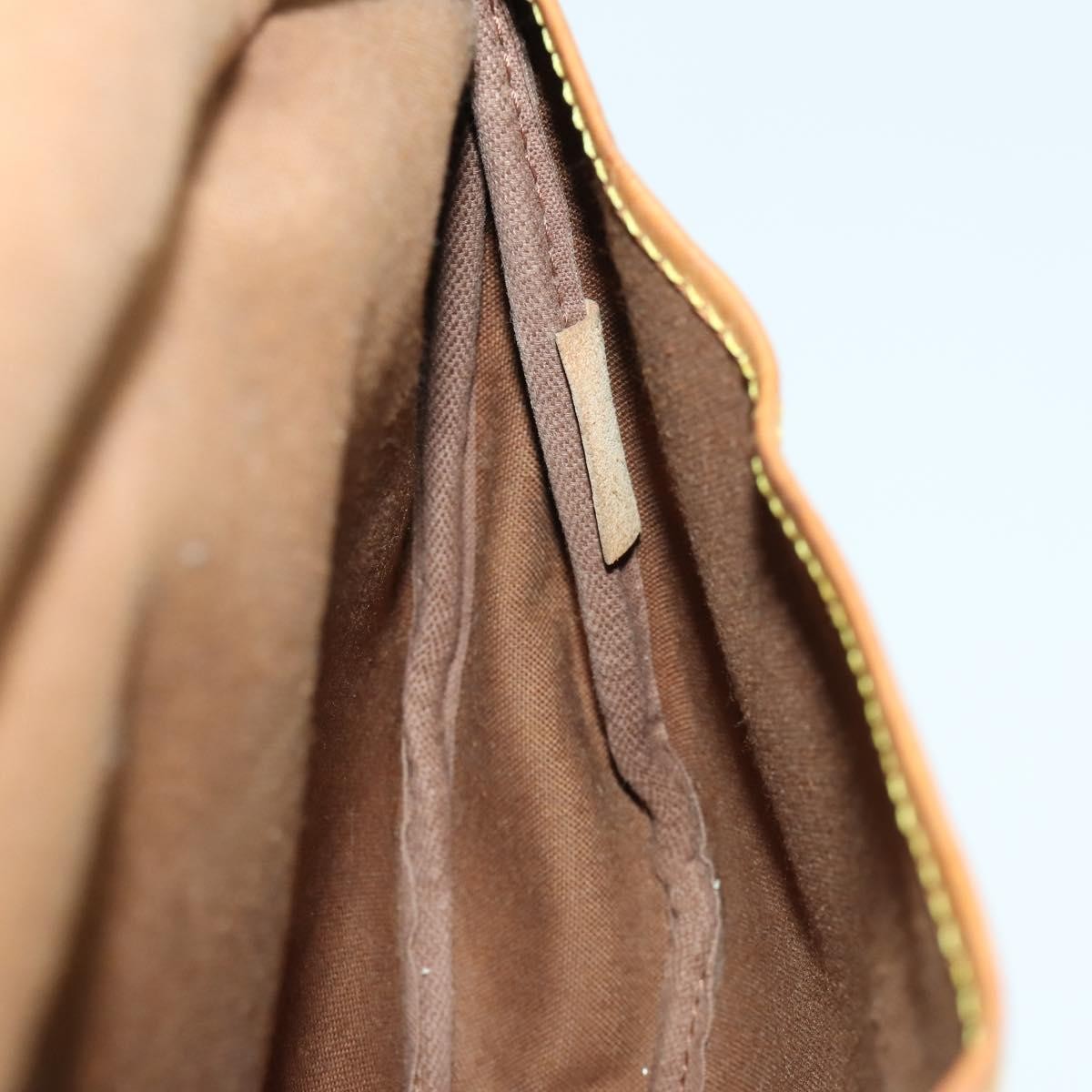 Louis Vuitton Saumur Handbag Monogram Canvas, BROWN, CANVAS, Shoulder bag