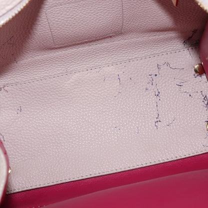 Salvatore Ferragamo Amy Tote Pebbled Leather, BEIGE, LEATHER, Handbag