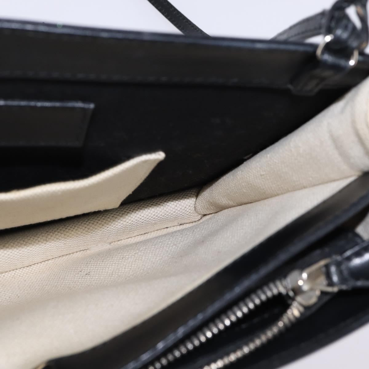 Balenciaga Navy Pochette Canvas and Leather, WHITE, CANVAS, Clutche & pouche