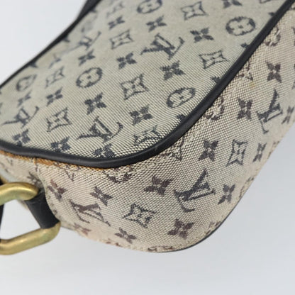 Louis Vuitton Juliette Crossbody Bag Mini Lin, BLUE, CANVAS, Shoulder bag