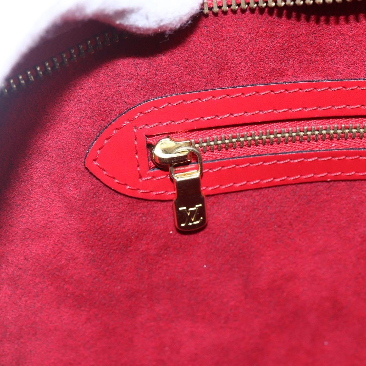 Louis Vuitton Saint Jacques Handbag Epi Leather, RED, LEATHER, Shoulder bag