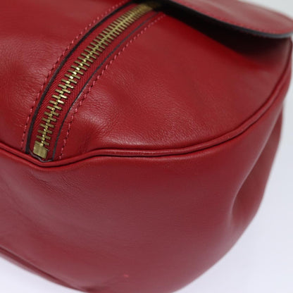 Celine Handbag Leather, RED, LEATHER, Handbag