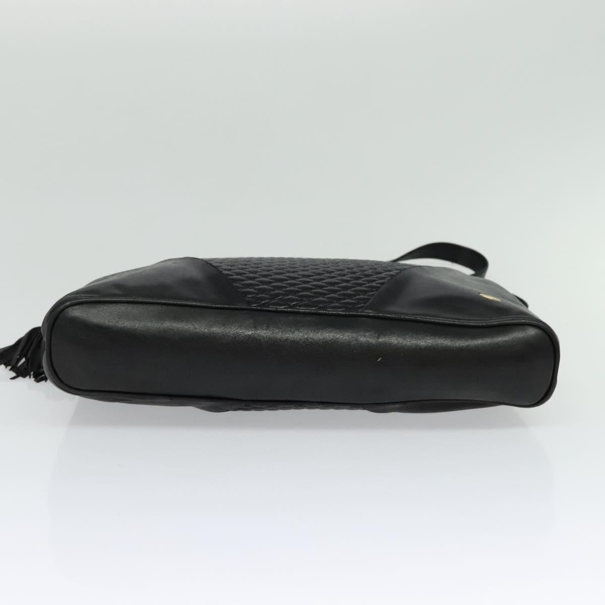 Bally Vintage Shoulder Bag Quilted leather, Black, Leather, Shoulder Bag