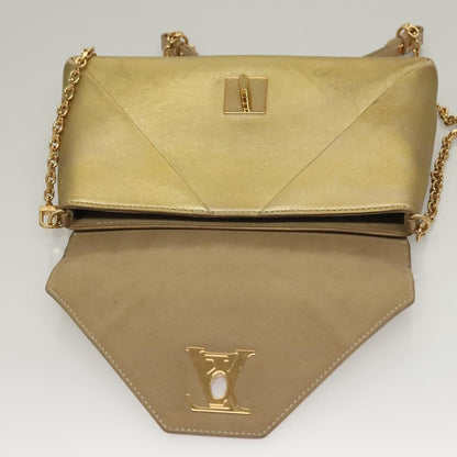 Louis Vuitton Love Note Chain Clutch Leather, GOLD, LEATHER, Clutche & pouche