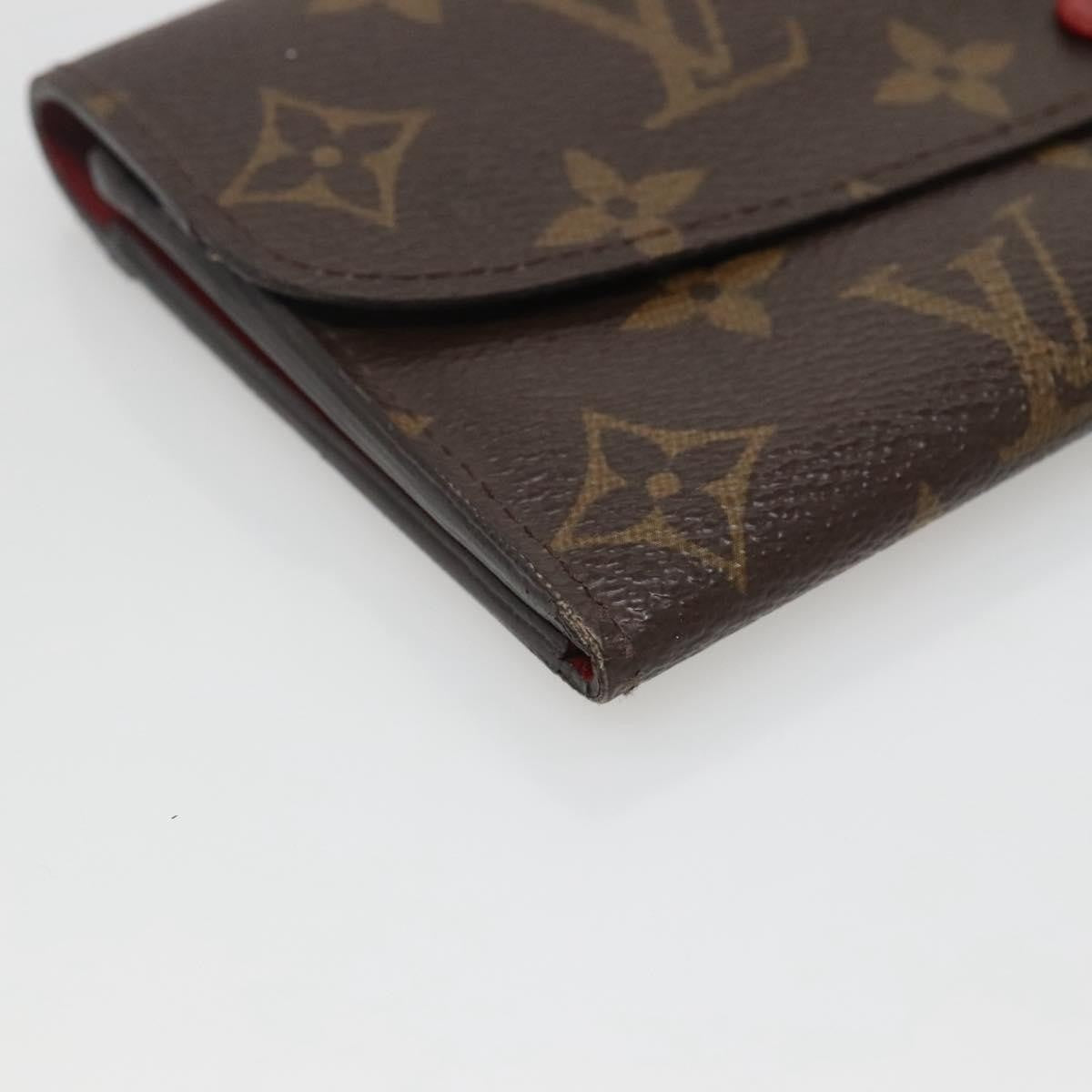 Louis Vuitton Emilie Wallet Monogram Canvas, Red, Canvas, Wallet