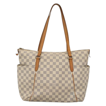 Louis Vuitton Totally Handbag Damier, WHITE, CANVAS, Tote bag