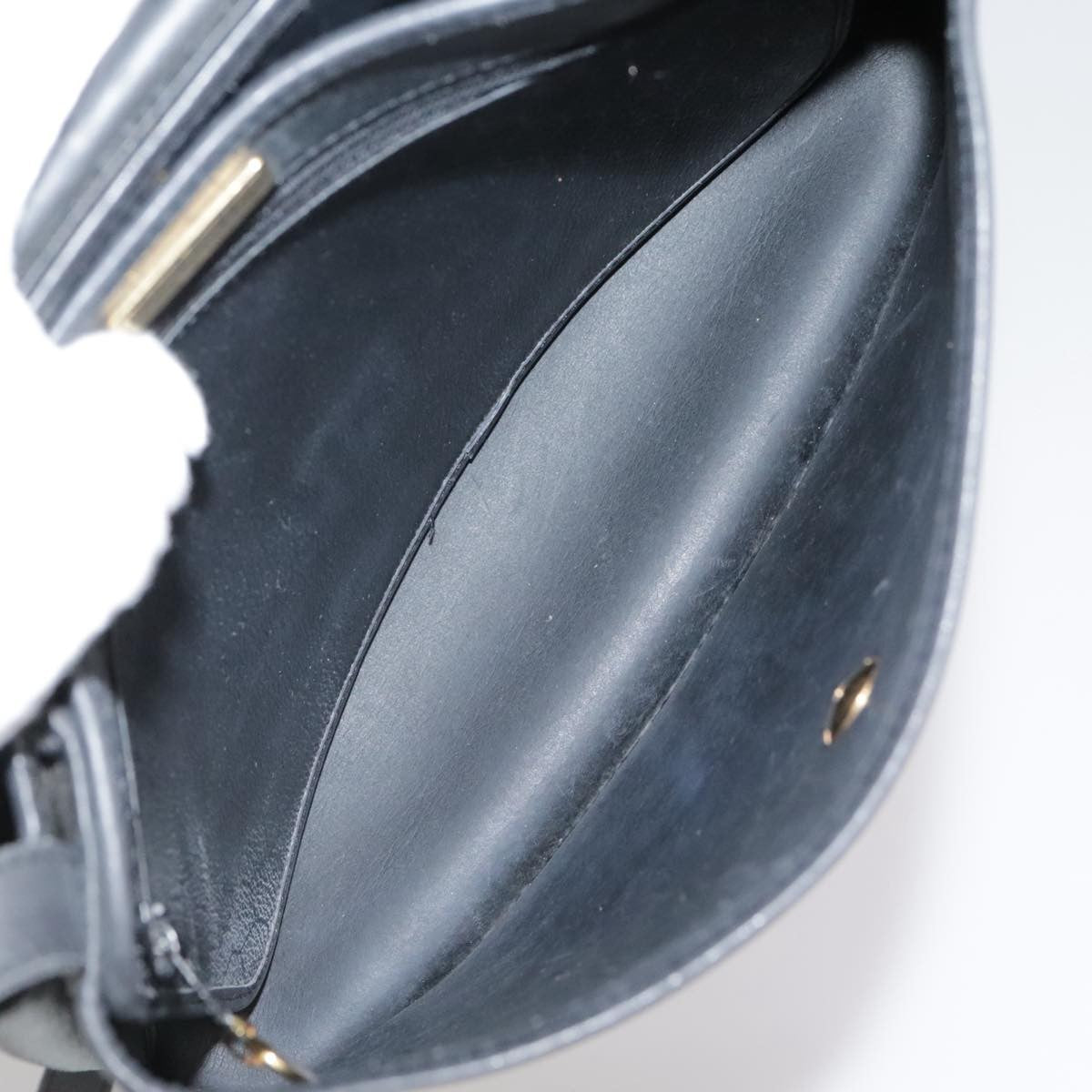 Christian Dior Vintage Honeycomb Flap Crossbody Bag Coated Canvas, BLACK, CANVAS, Crossbody bag