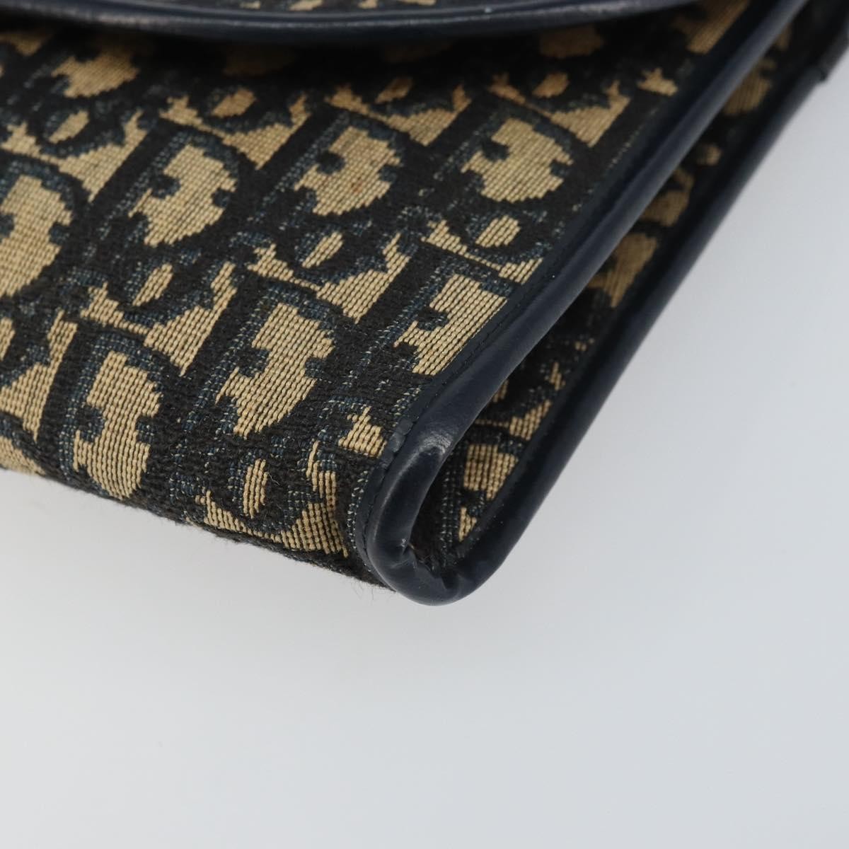 Christian Dior Vintage CD trotter Shoulder bag Canvas, NAVY, CANVAS, Shoulder bag