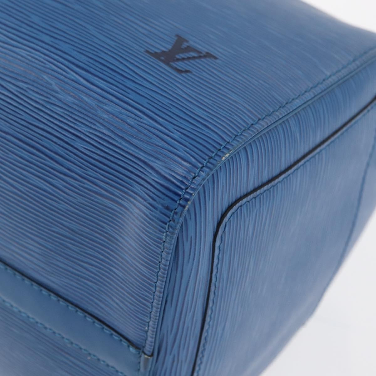 Louis Vuitton Speedy Handbag Epi Leather, Blue, Leather, Handbag