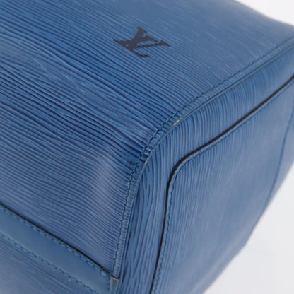 Louis Vuitton Speedy Handbag Epi Leather, Blue, Leather, Handbag