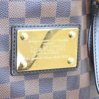 Louis Vuitton Hampstead Handbag Damier, BROWN, CANVAS, Shoulder bag