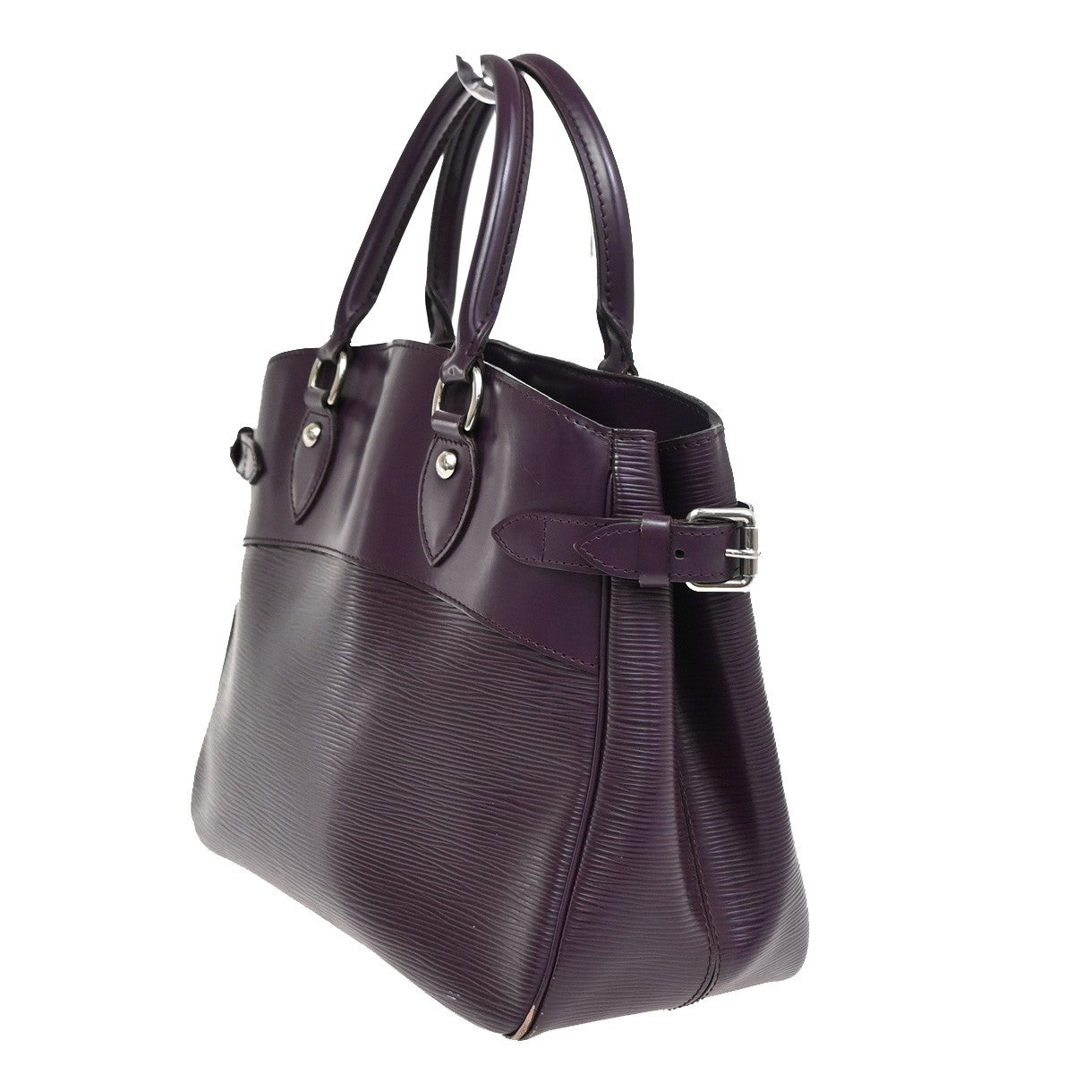 Louis Vuitton Passy Tote Epi Leather, PURPLE, LEATHER, Tote bag
